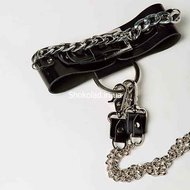 Набор ошейник+наручники Silver With Chain - картинка 3