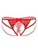 Мереживні трусики з бантиком та відкритою інтимною зоною Naomi Daring Intimates, червоні, S/M - зображення 4
