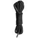 Бондажна мотузка Easytoys, нейлонова, чорна, 5 м - зображення 1