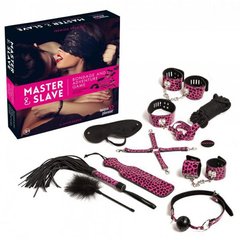 Набор БДСМ 10 предметов Master & Slave, Pink Leopard - картинка 1