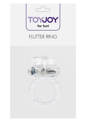 Эрекционное кольцо с вибрацией Flutter Ring Vibrating Transparant - картинка 2