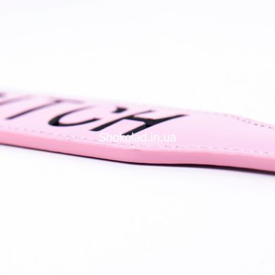 Шльопавка овальна з написом Bitch PADDLE, рожева, 31,5 см - картинка 4