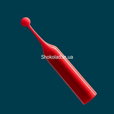 Вібратор для клітора з двома насадками Romp Pop, червоний, 14.3 х 2.4 см - картинка 3