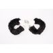 Наручники метал з хутром чорні Fur-lined Handcuffs Hi-Basic Chisa, Черный - зображення 4