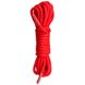 Бондажна мотузка Easytoys, нейлонова, червона, 5 м - зображення 3