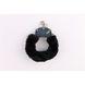 Наручники метал з хутром чорні Fur-lined Handcuffs Hi-Basic Chisa, Черный - зображення 2
