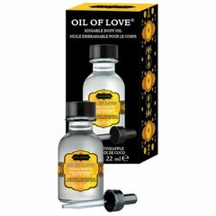Съедобное масло для поцелуев Kamasutra OIL OF LOVE COCONUT PINEAPPLE 22 мл - картинка 1