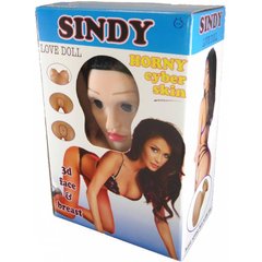 Надувна лялька "SINDY 3D" із вставкою з кібершкіри та вібростимуляцією - картинка 1