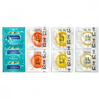 Презервативи зі смаком кокосу, 53мм, Рasante Tropical condoms, за 6 шт. - картинка 2