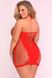 Сукня SEAMLESS V-PLUNGE DRESS RED, PLUS SIZE - зображення 2