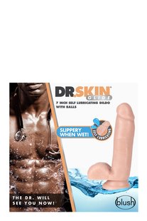 Фаллоимитатор самосмазывающийся Blush DR. SKIN 7INCH SELF LUBRICATING DILDO - картинка 1