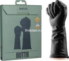 Рукавички латексні для фістингу Buttr Gauntlets Fisting Gloves, Черный - картинка 1