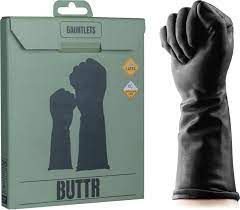 Рукавички латексні для фістингу Buttr Gauntlets Fisting Gloves, Черный - картинка 1