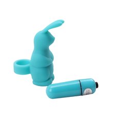 Вибромассажер на палец Sweeiie Rabbit, Blue Chisa - картинка 1