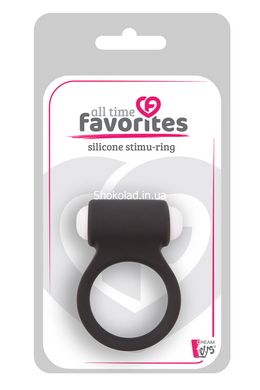 Эрекционное кольцо LIT-UP SILICONE STIMU RING 3, BLACK - картинка 2
