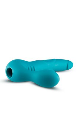 Вібростимулятор TEMPTASIA LUNA STRAPLESS SILICONE DILDO, Синий - картинка 3