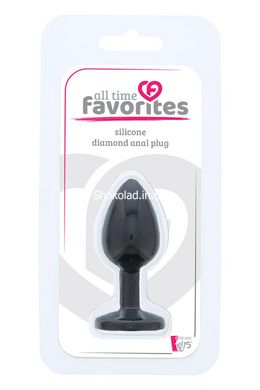 Анальна пробка ALL TIME FAVORITES SILICONE DIAMOND PLUG - картинка 2