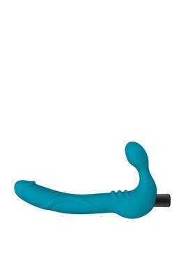 Вібростимулятор TEMPTASIA LUNA STRAPLESS SILICONE DILDO, Синий - картинка 4