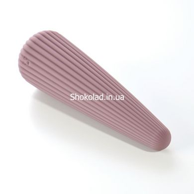Вібратор для клітора у формі конуса з рельєфом Sweet Em Velvet Lure, фіолетовий - картинка 4