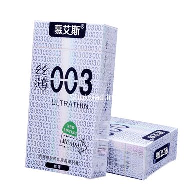Набор ультратонких презервативов 0,03 мм, Silver (в упаковке 12 шт) - картинка 5