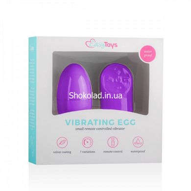 Виброяйцо с пультом Easytoys Remote Control Vibrating Egg, фиолетовое - картинка 5