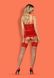 Корсет з підв'язками для панчіх Obsessive lovica corset XXL, Червоний, XX/L - зображення 5