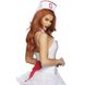 Набір аксесуарів сексі медсестри Leg Avenue 3 предмети, біло-червоний - зображення 2