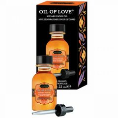 Съедобное масло для поцелуев Kamasutra OIL OF LOVE Тропическое Манго 22 мл - картинка 1
