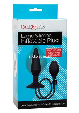 Анальная пробка с накачкой L CalExotics Silicone Inflatable Plug, 14 x 1.7–3.9 см - картинка 4