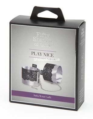 Наручники с атласной ткани Fifty Shades of Grey Play Nice с кружевом - картинка 3