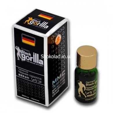 Пігулки збудливі black gorilla (ціна за упаковку, 10 таблеток) - картинка 2