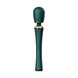 Вібратор мікрофон з насадками Zalo Kyro Wand Turquoise Green, Черный - зображення 2