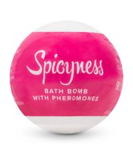 Бомбочка для ванни з феромонами Obsessive Bath bomb with pheromones Spicy, Білий - картинка 1