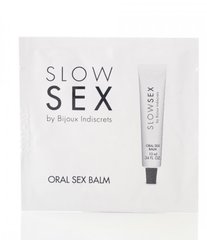 ПРОБНИК Бальзам для орального сексу на водній основі ORAL SEX BALM Slow Bijoux - картинка 1