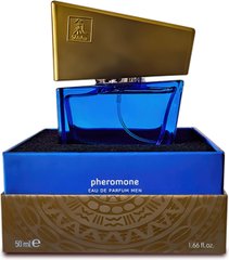 Духи з феромонами чоловічі SHIATSU Pheromone Fragrance men darkblue 50 ml - картинка 1