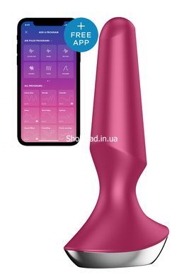 Анальная пробка с функцией управления с смартфона Satisfyer Vibrator ilicious 2, бордовый - картинка 1