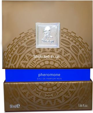 Духи с феромонами мужские SHIATSU Pheromone Fragrance men darkblue 50 ml - картинка 5