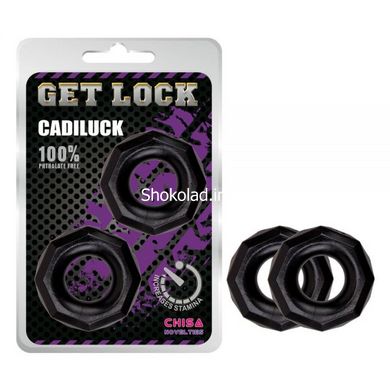 Кольцо эрекционное Get Lock Cadiluck, Black - картинка 2