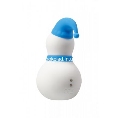 Вакуумный стимулятор клитора Снеговик Chisa бело-синий, 9 х 5.2 см - картинка 4