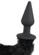 Анальна пробка с гибким хвостом Bad Kitty чорна, 3.5 х 73 см - изображение 10
