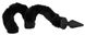 Анальна пробка с гибким хвостом Bad Kitty чорна, 3.5 х 73 см - изображение 3