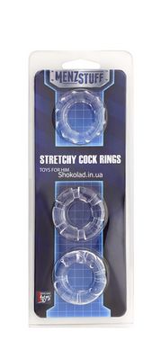 Кольцо MENZSTUFF STRETCHY COCK RINGS, CLEAR - картинка 2