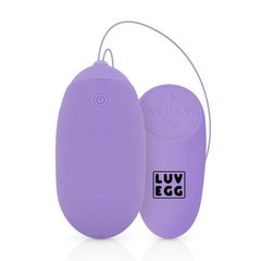 Вагинальное яйцо с вибрацией и дистанционным пультом Luv Egg XL лиловое - картинка 1