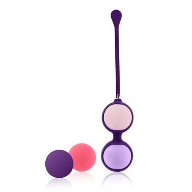 Вагінальні кульки 4шт Rianne s Pussy Playballs CORAL ROSE, Фіолетовий - картинка 4