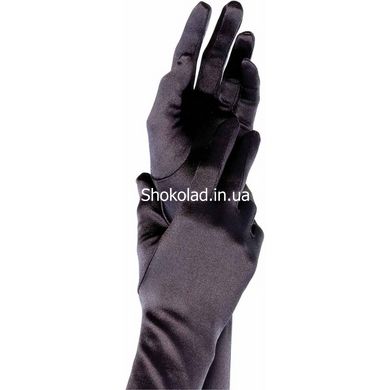 Рукавички One Size Extra Long Opera Length Satin Gloves від Leg Avenue, чорні - картинка 2