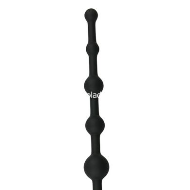 ET106BLK Анальные бусы Long Anal Beads черные, 33.5 см x 2.5 см - картинка 2