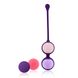 Вагінальні кульки 4шт Rianne s Pussy Playballs CORAL ROSE, Фіолетовий - зображення 4