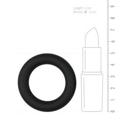 Кольцо на пенис силиконовое, черное, S - картинка 1