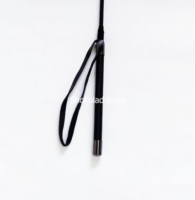 Стек с серебристой вставкой на ручке 55 см Crop black L - картинка 2