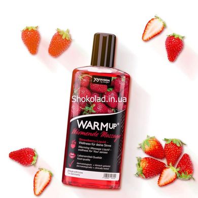 Разогревающее съедобное массажное масло WARMup Strawberry, 150 мл - картинка 3